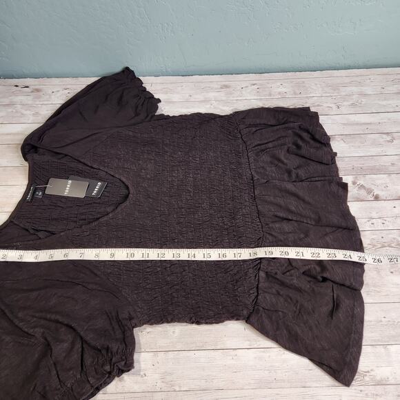 Torrid Cotton Modal Slub Smocked Babydoll Top 1X NWT - Picture 7 of 7